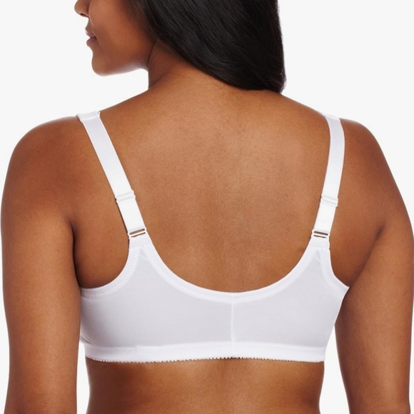 Glamorise 46D front closure underwire bra New, White - Picture 3 of 8